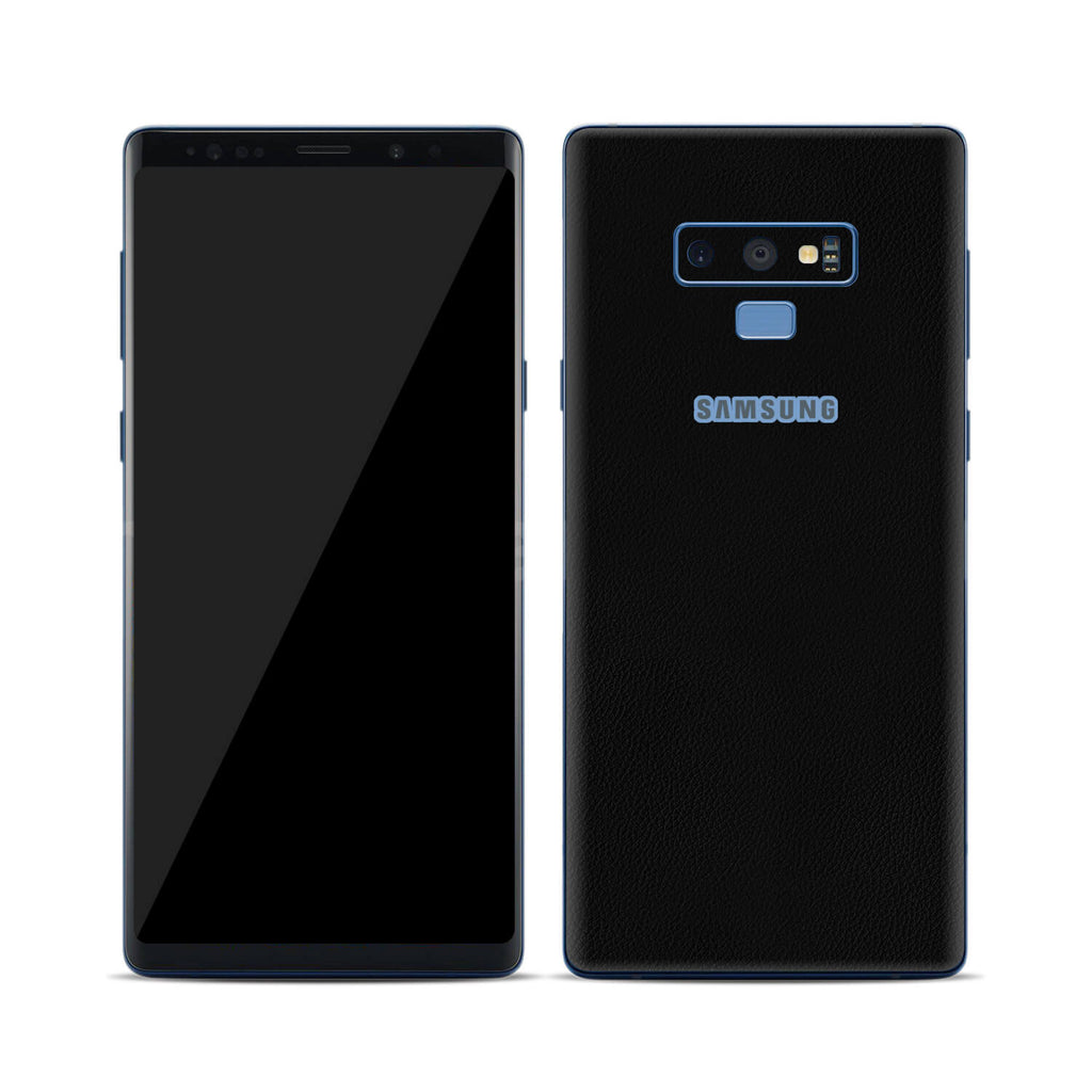 Samsung Galaxy Note 9 Black Leather Skins