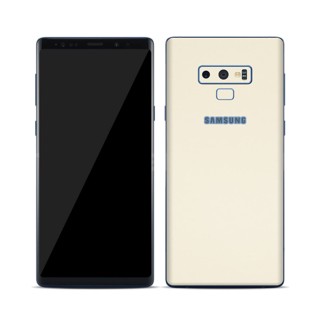 Samsung Galaxy Note 9 Textured Matt Cream Skins