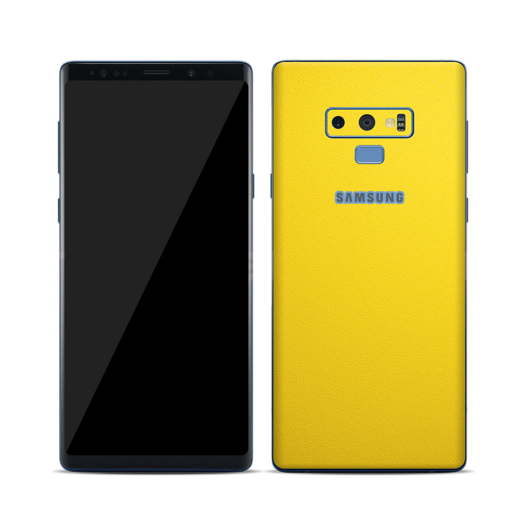 Samsung Galaxy Note 9 Textured Matt Yellow Skins