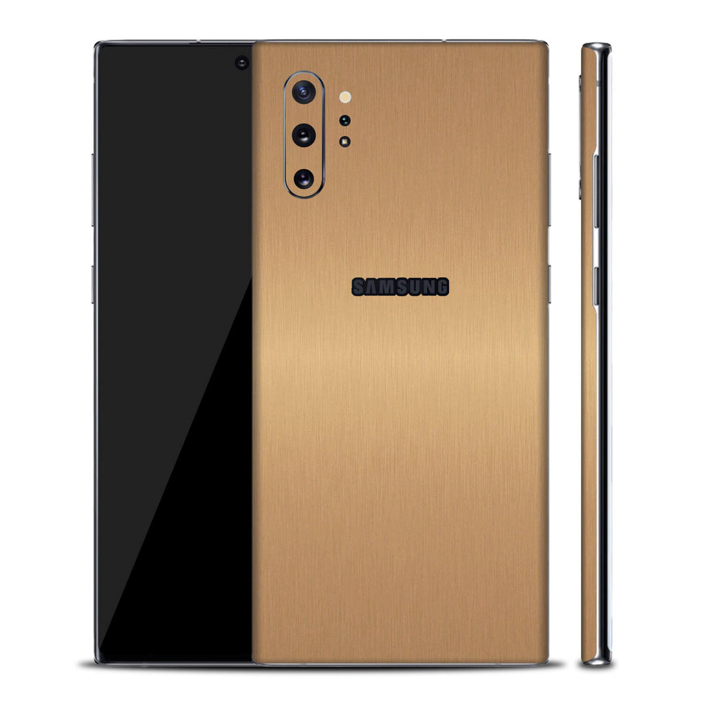 Samsung Galaxy Note 10 Plus Brushed Gold Skins