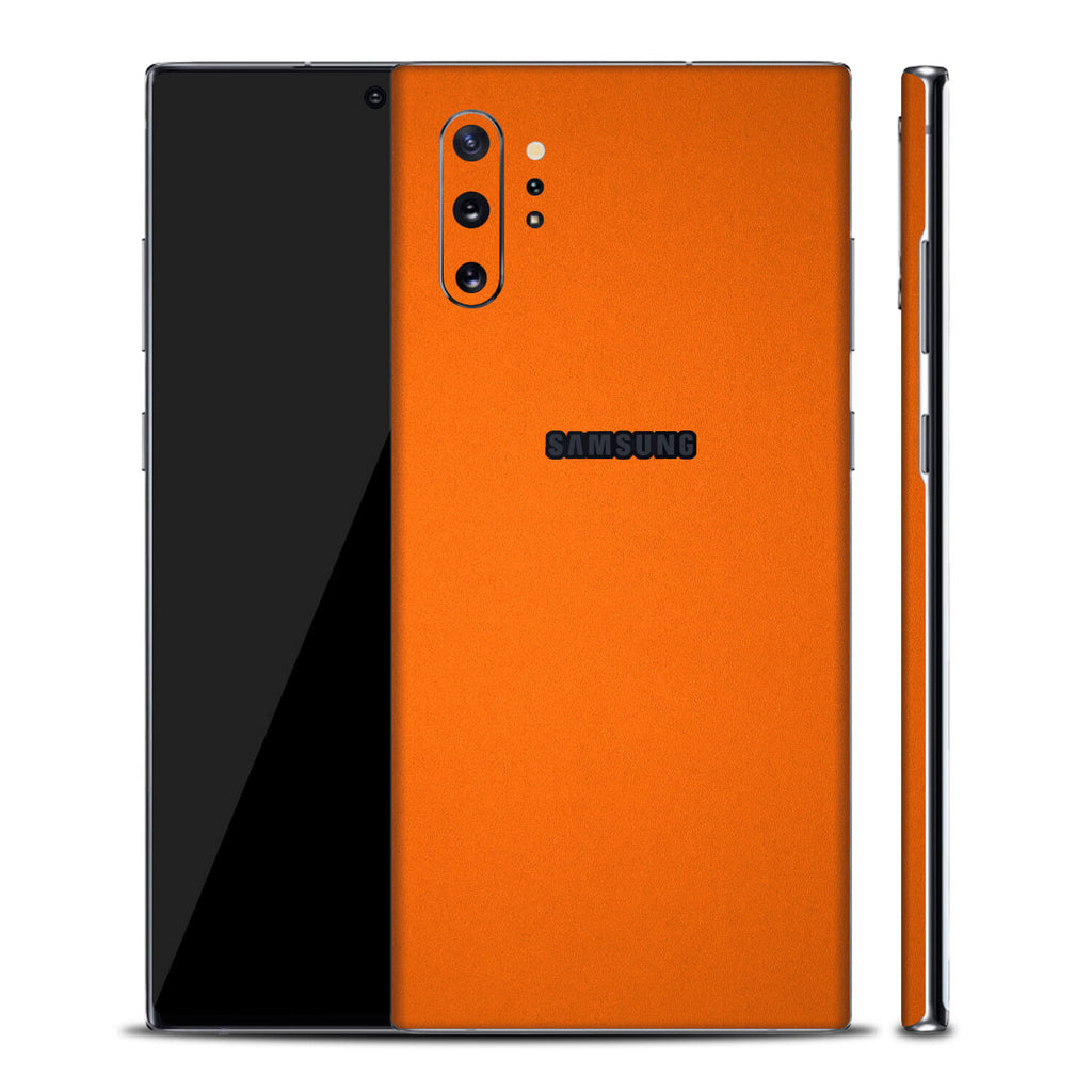 Samsung Galaxy Note 10 Plus 5G Textured Matt Orange Skins
