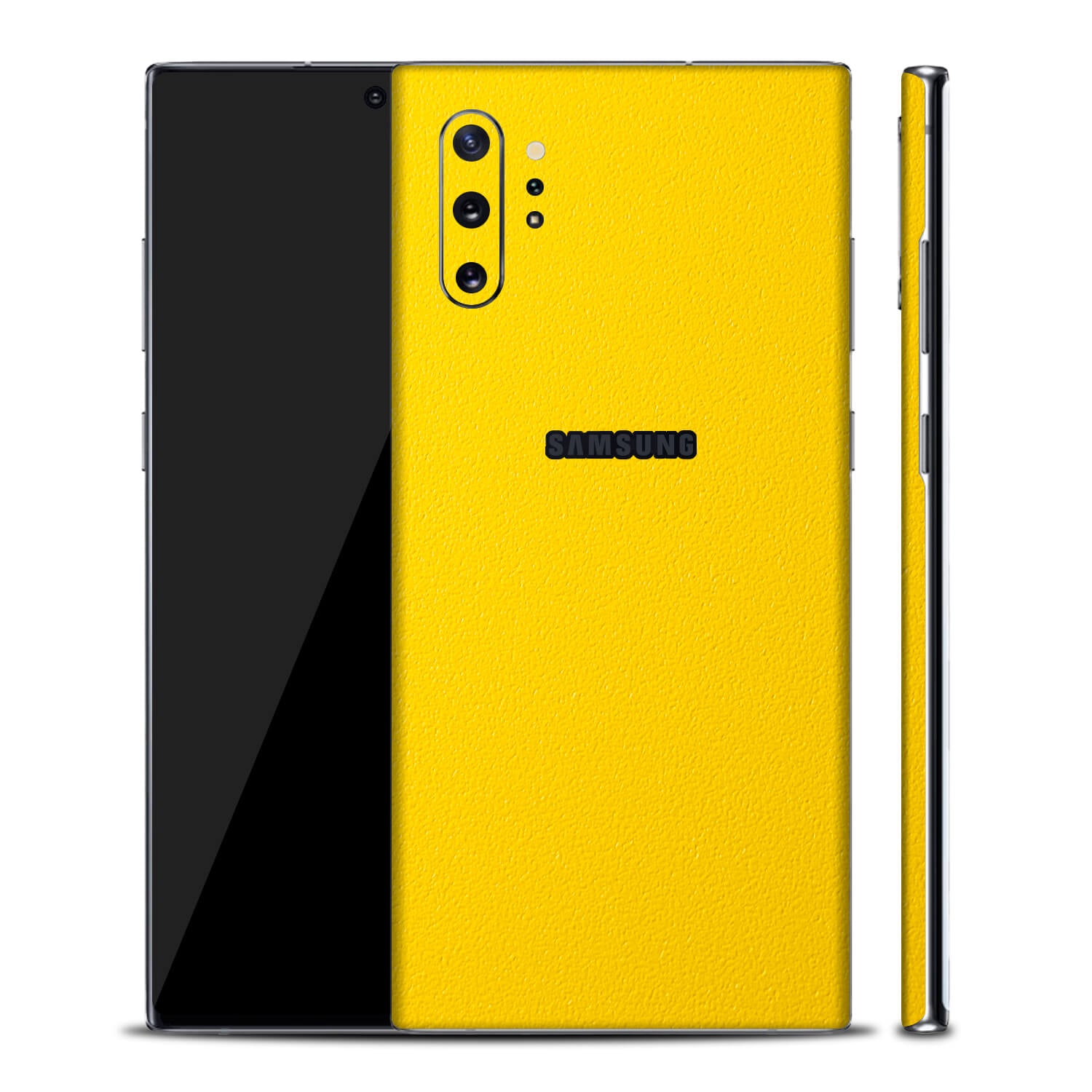 Samsung Galaxy Note 10 Plus Textured Matt Yellow Skins