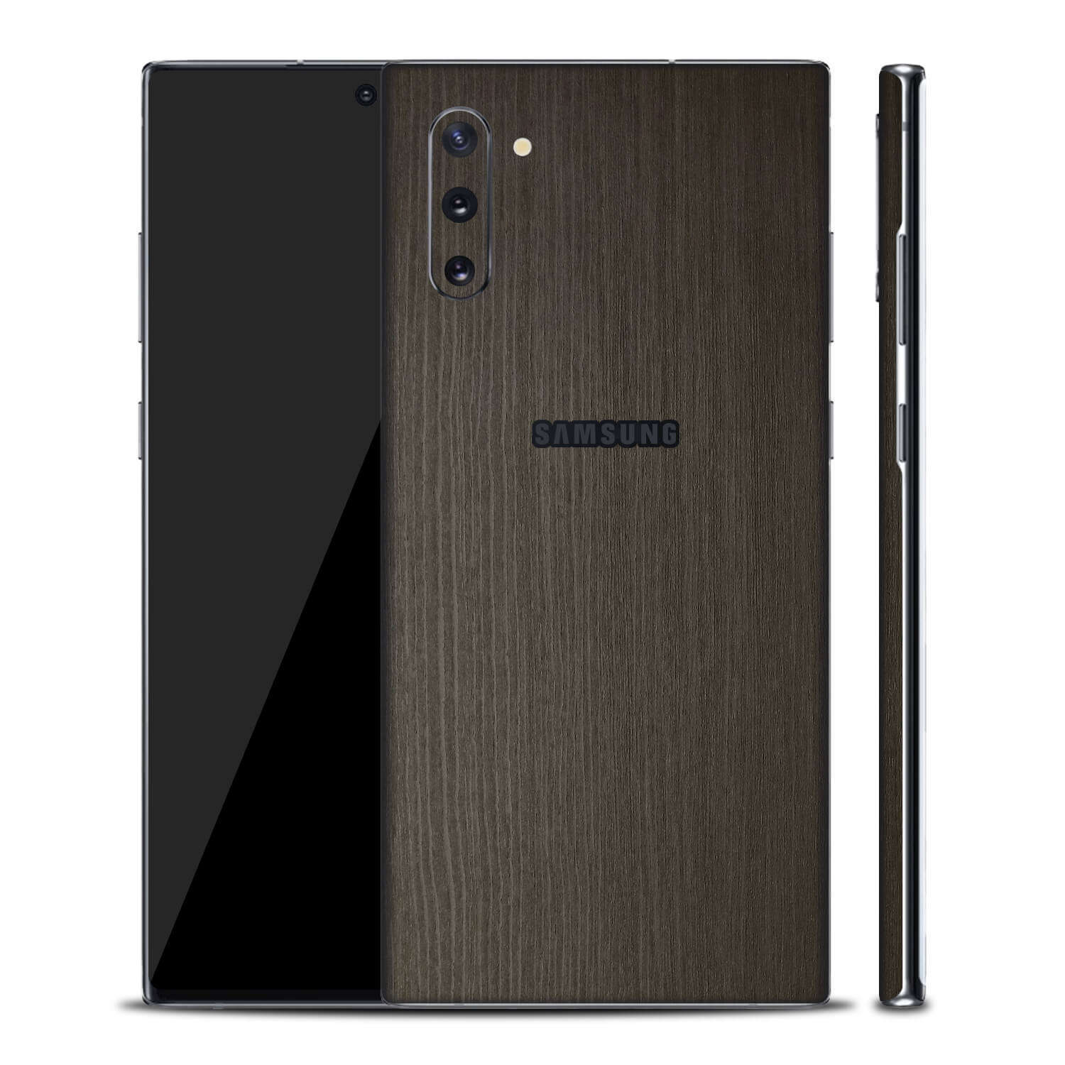 Samsung Galaxy Note 10 Silverblack Wood Skins