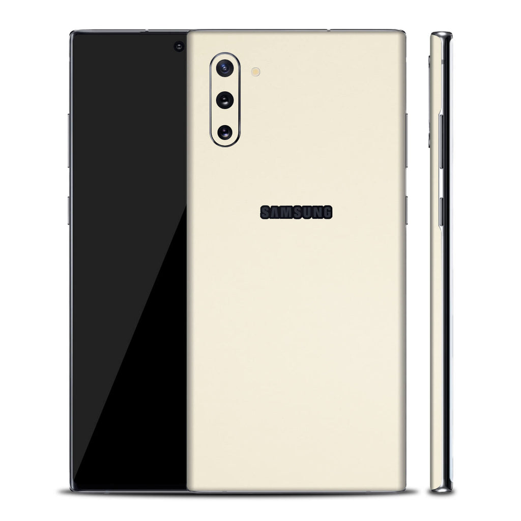 Samsung Galaxy Note 10 Textured Matt Cream Skins