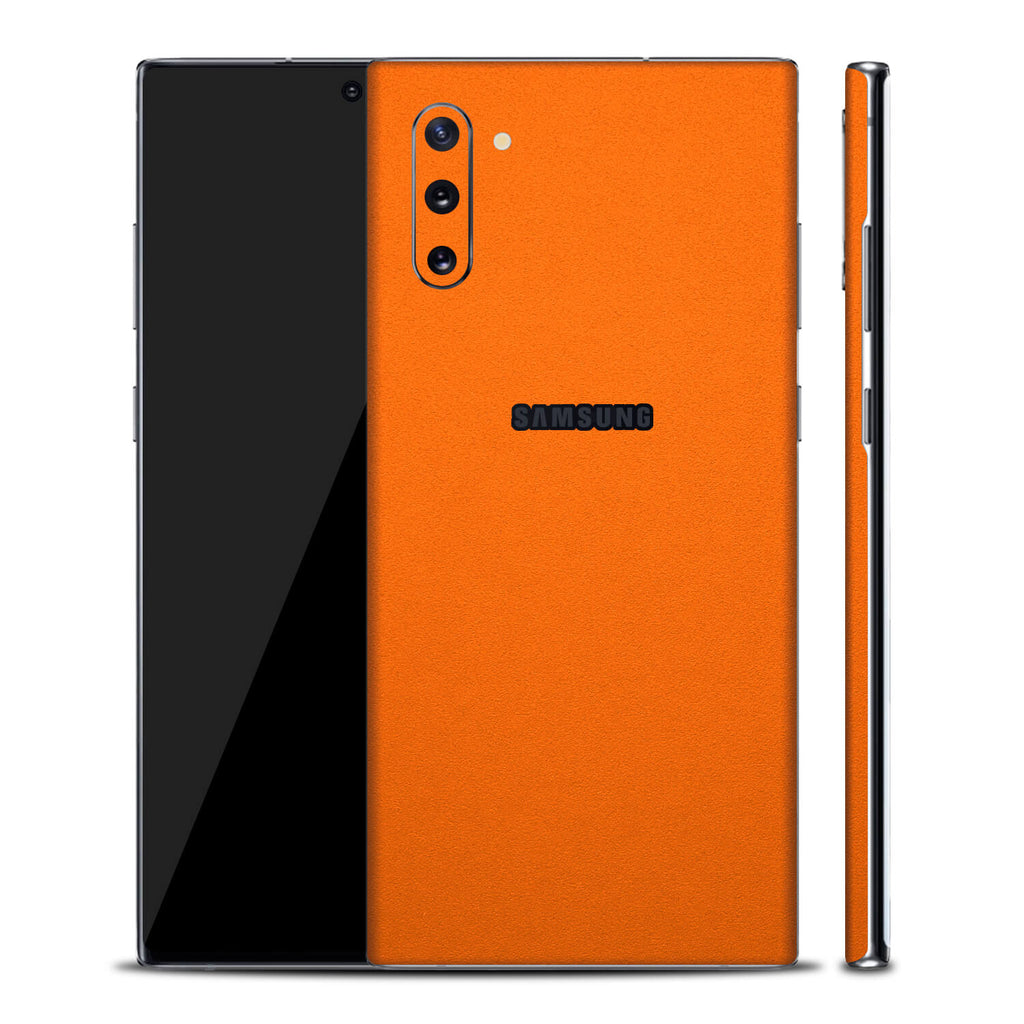 Samsung Galaxy Note 10 Textured Matt Orange Skins