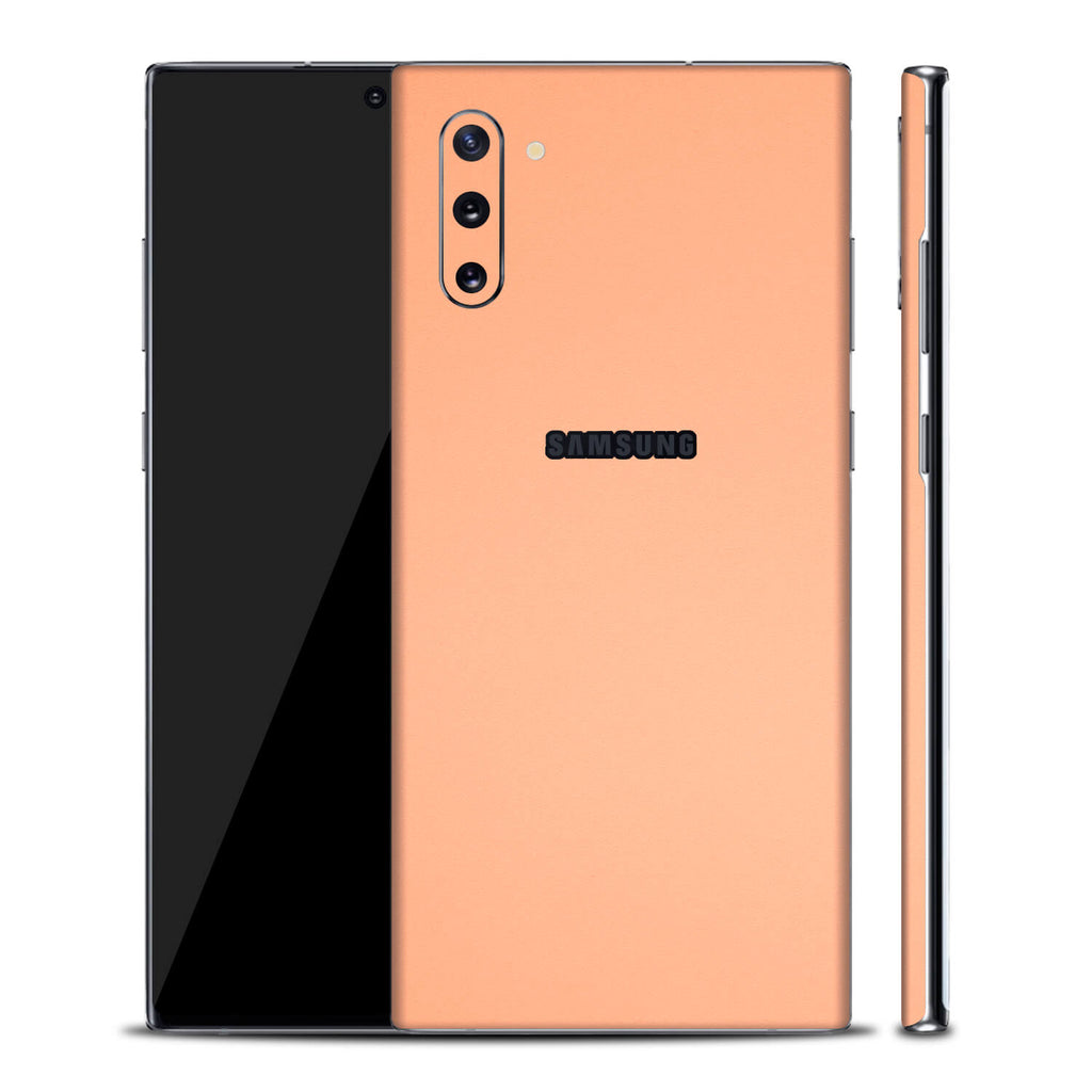Samsung Galaxy Note 10 Textured Matt Peach Skins
