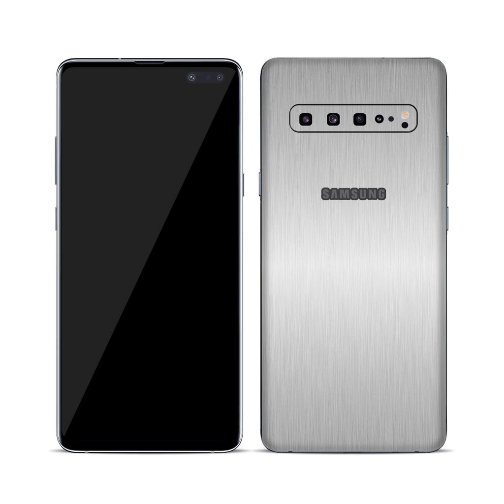 Samsung Galaxy S10 5G Brushed Aluminium Skins