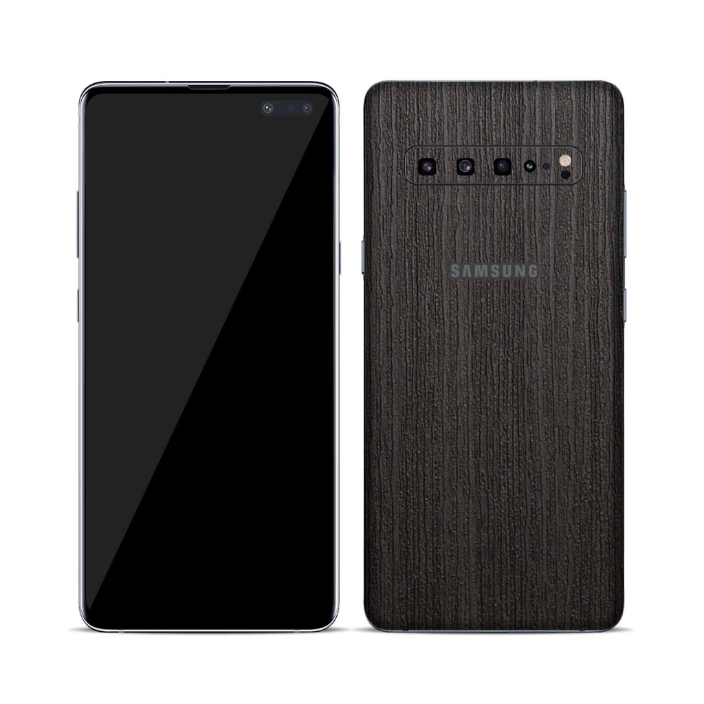 Samsung Galaxy S10 5G Silverblack Wood Skins
