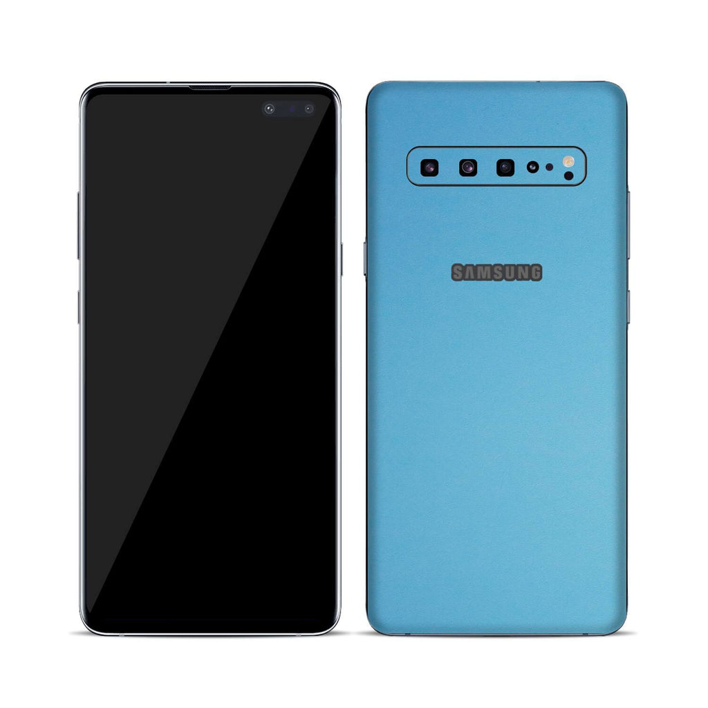 Samsung Galaxy S10 5G Textured Matt Light Blue Skins