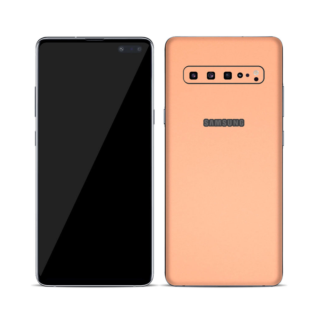 Samsung Galaxy S10 5G Textured Matt Peach Skins