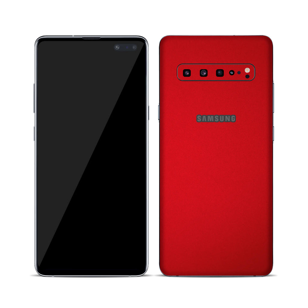 Samsung Galaxy S10 5G Textured Matt Red Skins