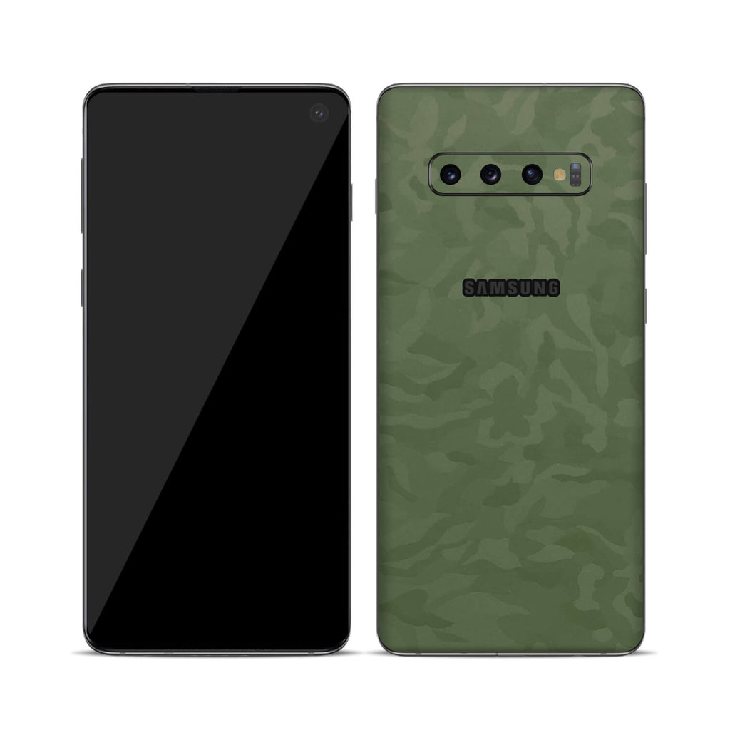 Samsung Galaxy S10 Green Camo Skins