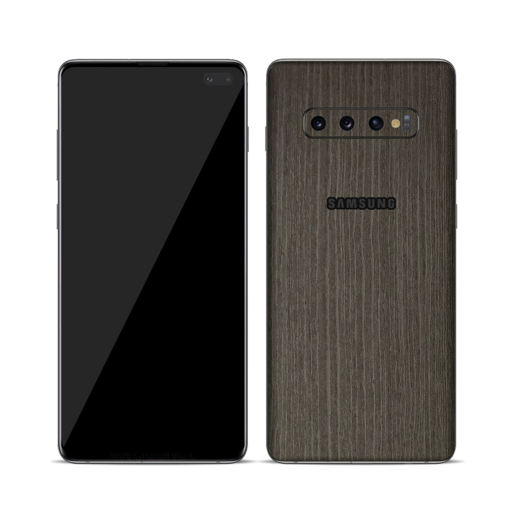Samsung Galaxy S10 Silverblack Wood Skins