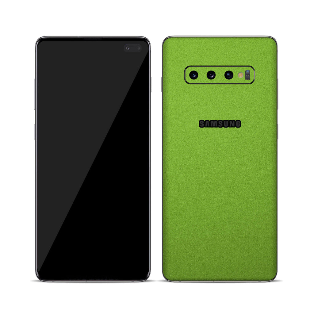 Samsung Galaxy S10 Plus Textured Matt Green Skins