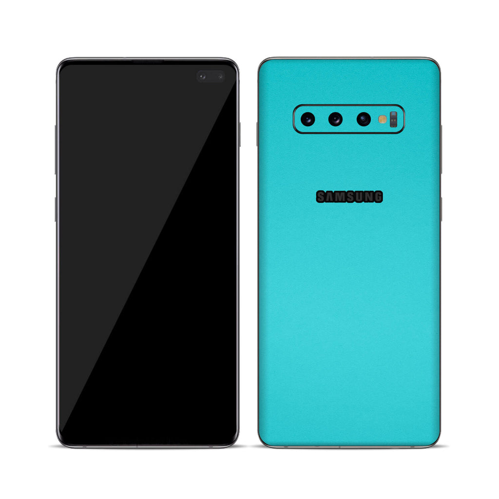 Samsung Galaxy S10 Plus Textured Matt Turquoise Skins