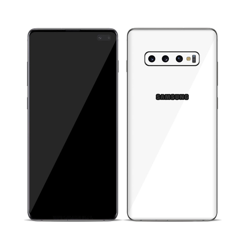 Samsung Galaxy S10 Plus White Gloss Skins