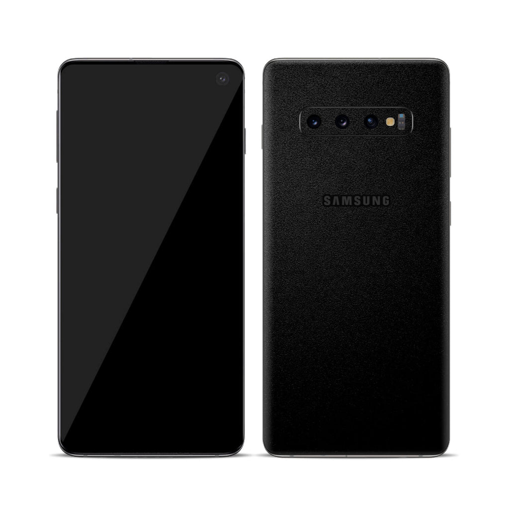 Samsung Galaxy S10 Textured Matt Black Skins