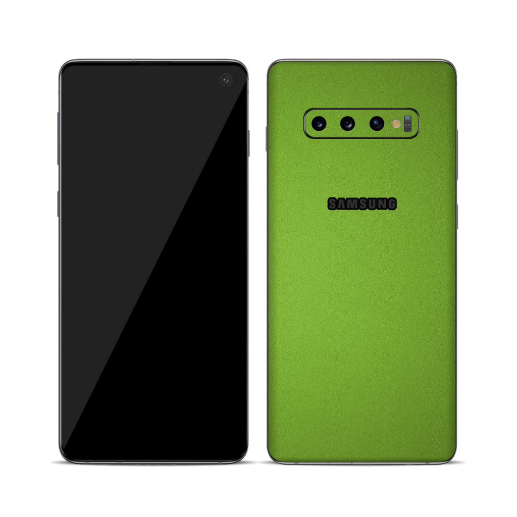 Samsung Galaxy S10 Textured Matt Green Skins