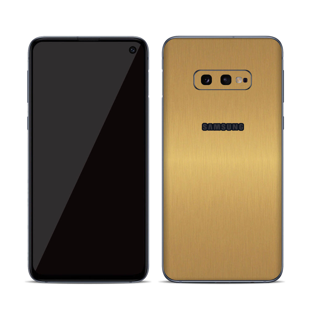 Samsung Galaxy S10e Brushed Gold Skins