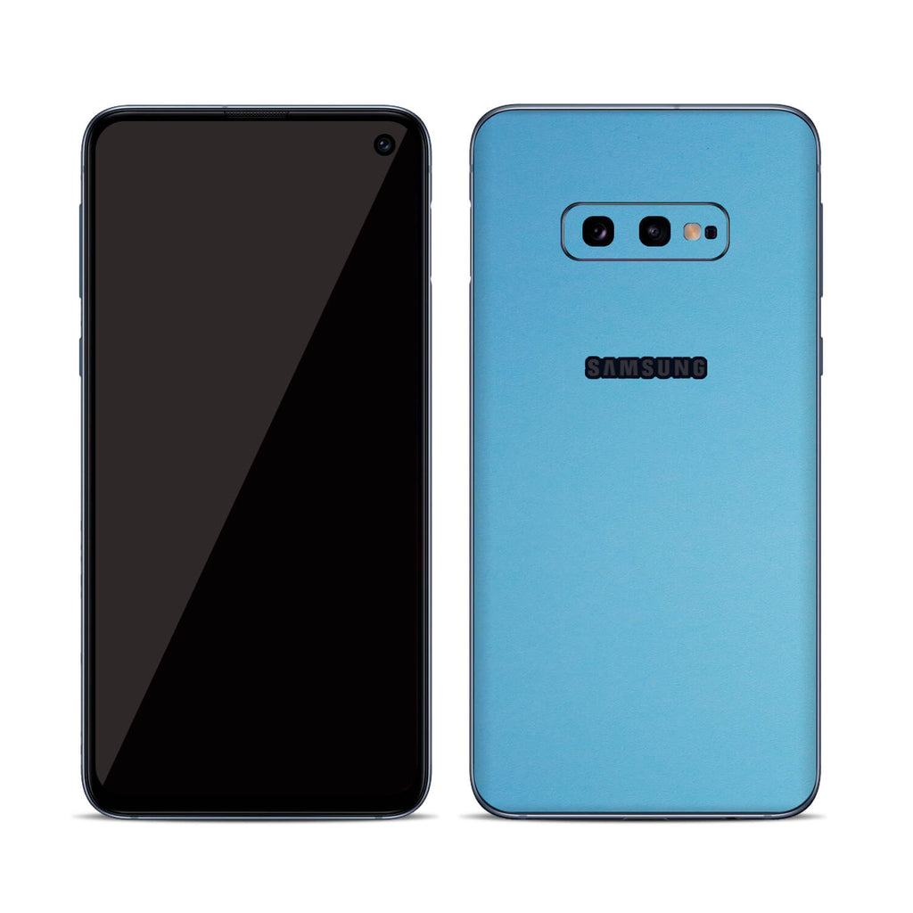 Samsung Galaxy S10e Textured Matt Light Blue Skins