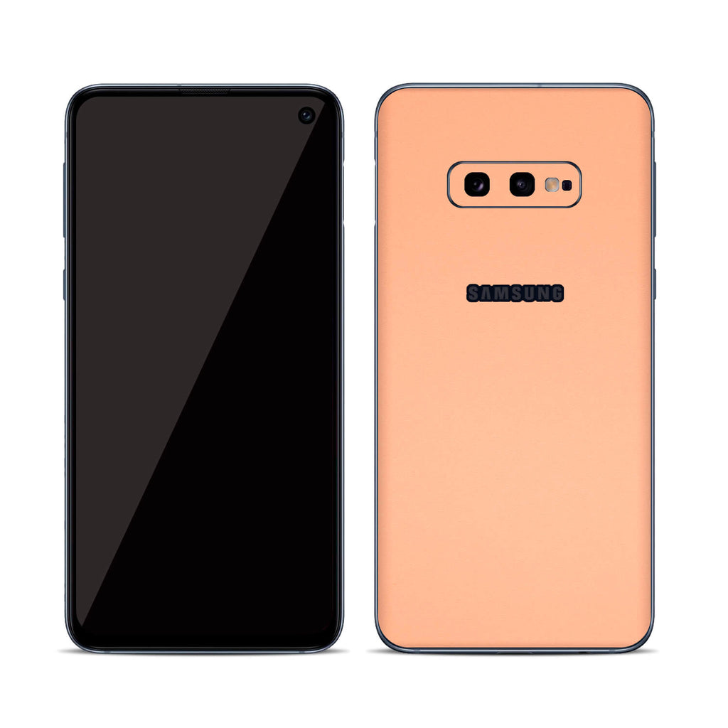 Samsung Galaxy S10e Textured Matt Peach Skins