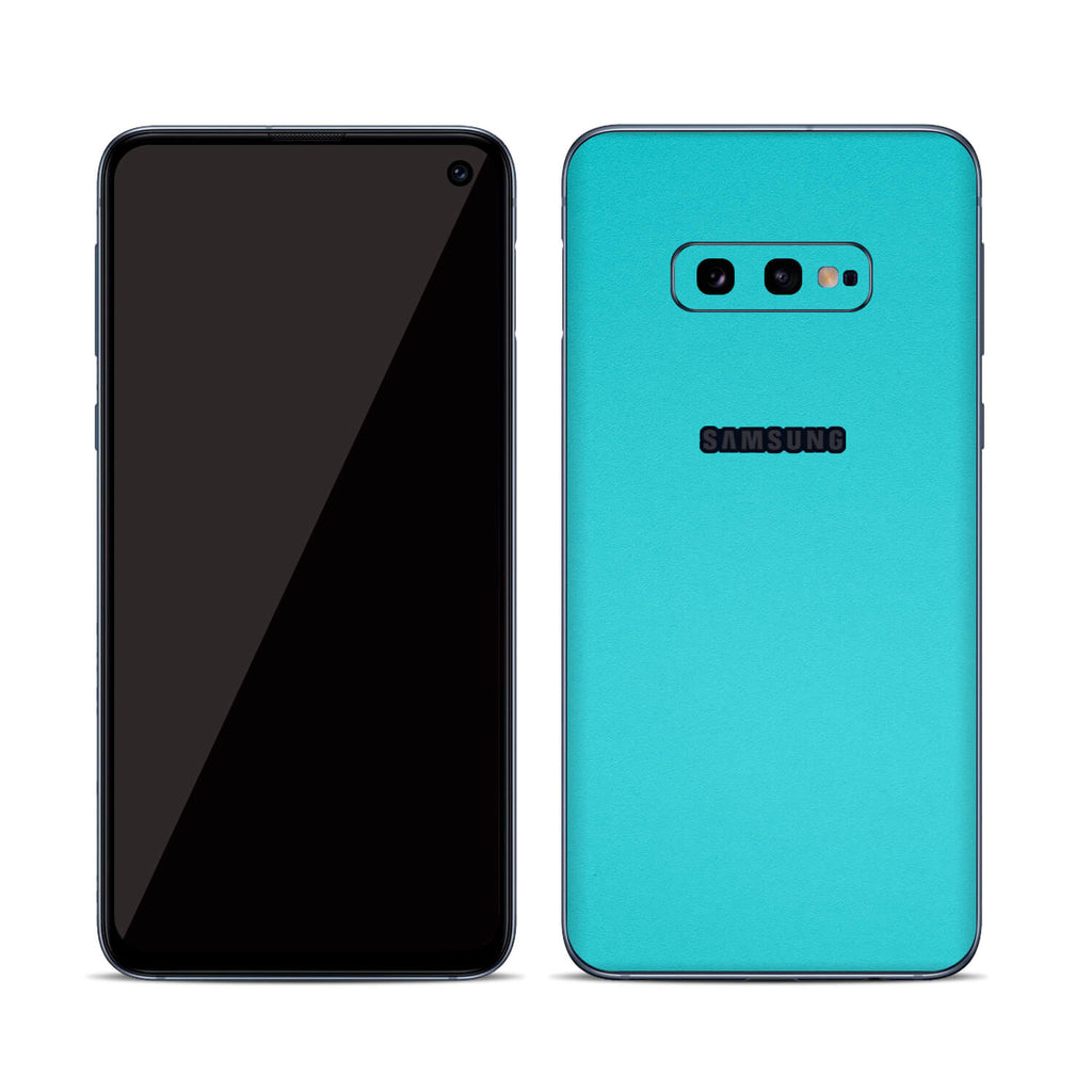 Samsung Galaxy S10e Textured Matt Turquoise Skins