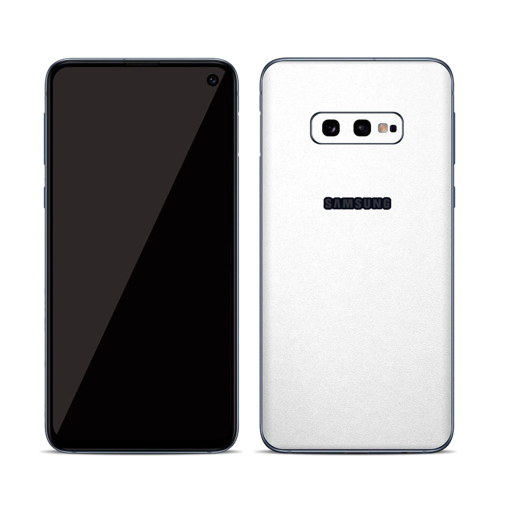 Samsung Galaxy S10e Textured Matt White Skins