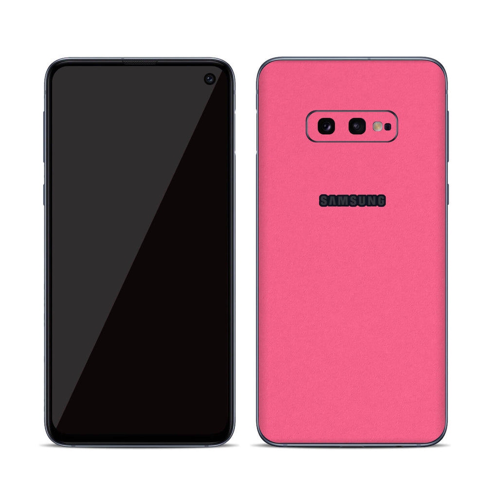 Samsung Galaxy S10e Textured Matt Pink Skins