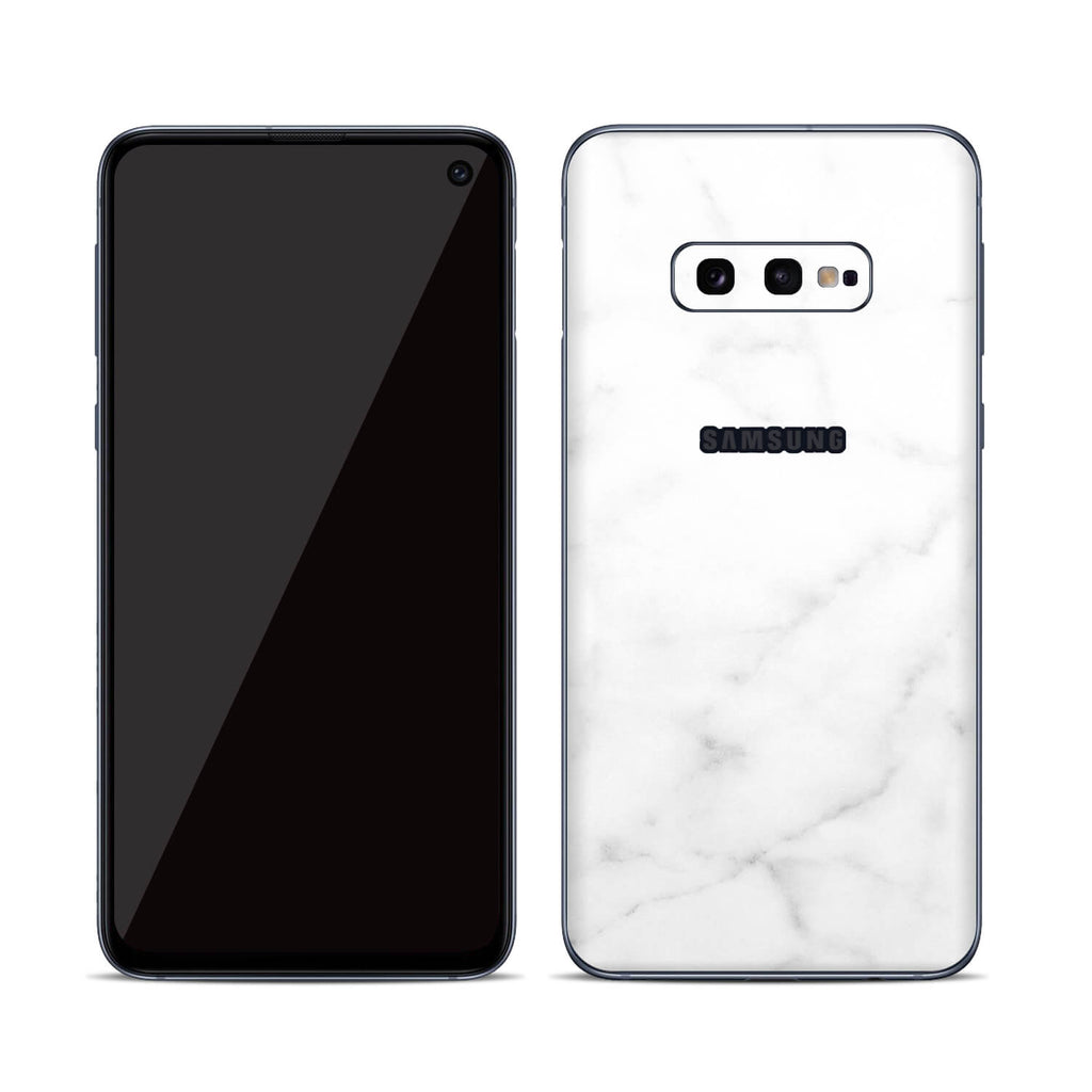Samsung Galaxy S10e White Marble Skins