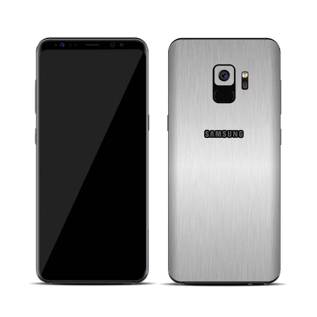 Samsung Galaxy S9 Brushed Aluminium Skins