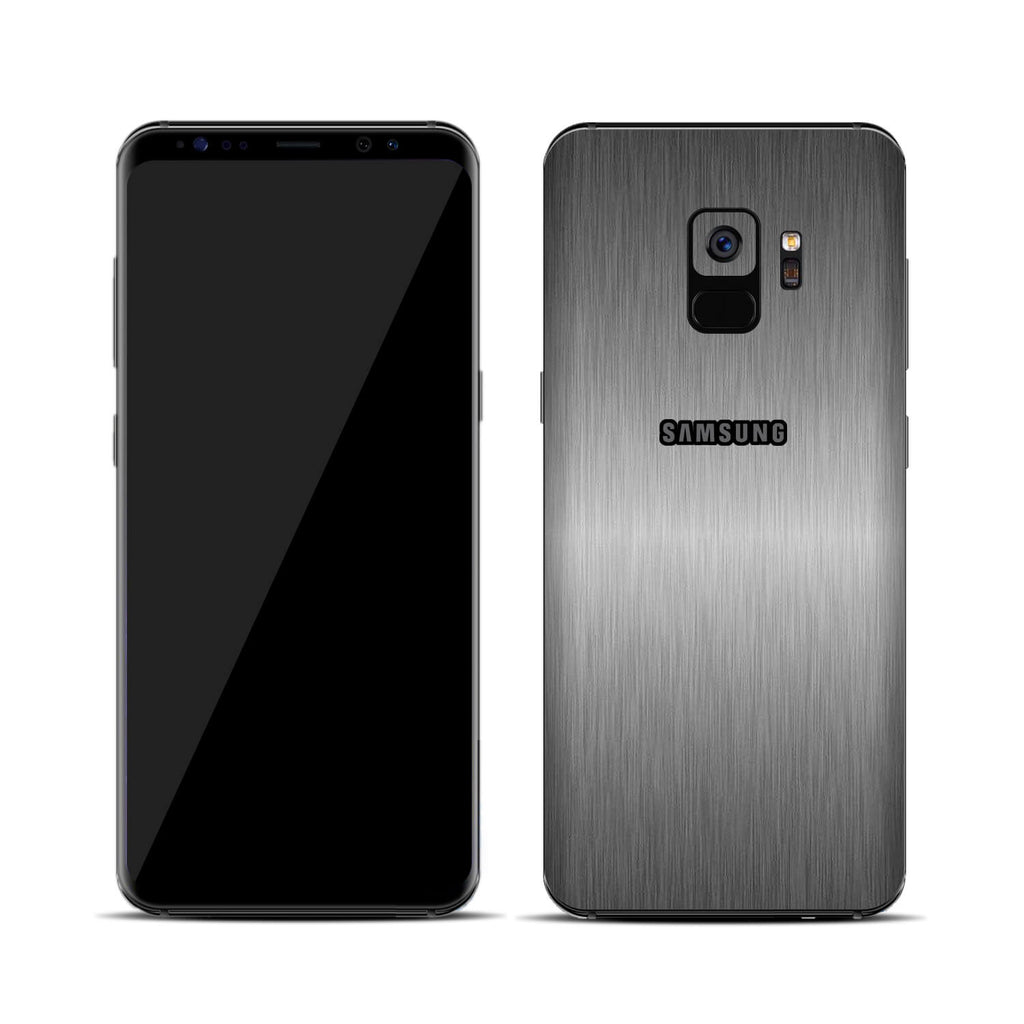 Samsung Galaxy S9 Brushed Titanium Skins