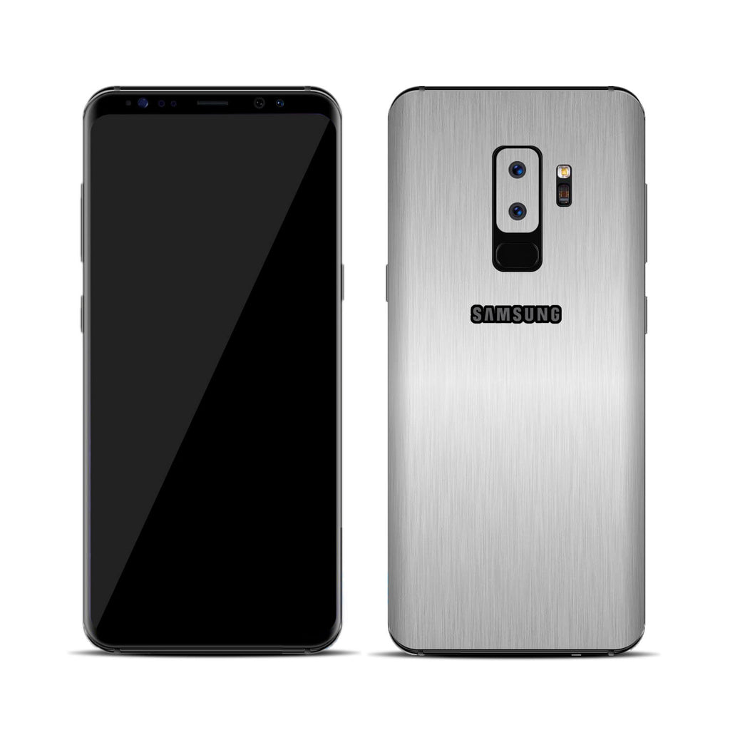 Samsung Galaxy S9 Plus Brushed Aluminium Skins