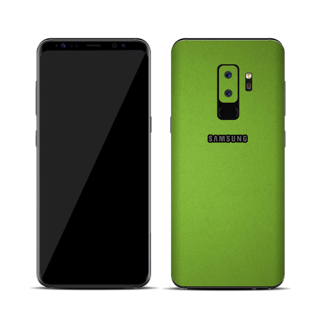 Samsung Galaxy S9 Plus Textured Matt Green Skins