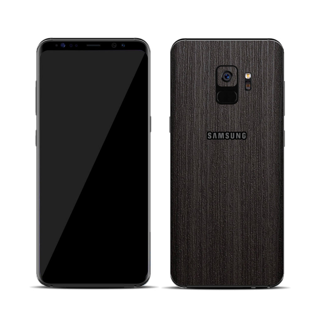 Samsung Galaxy S9 Silverblack Wood Skins