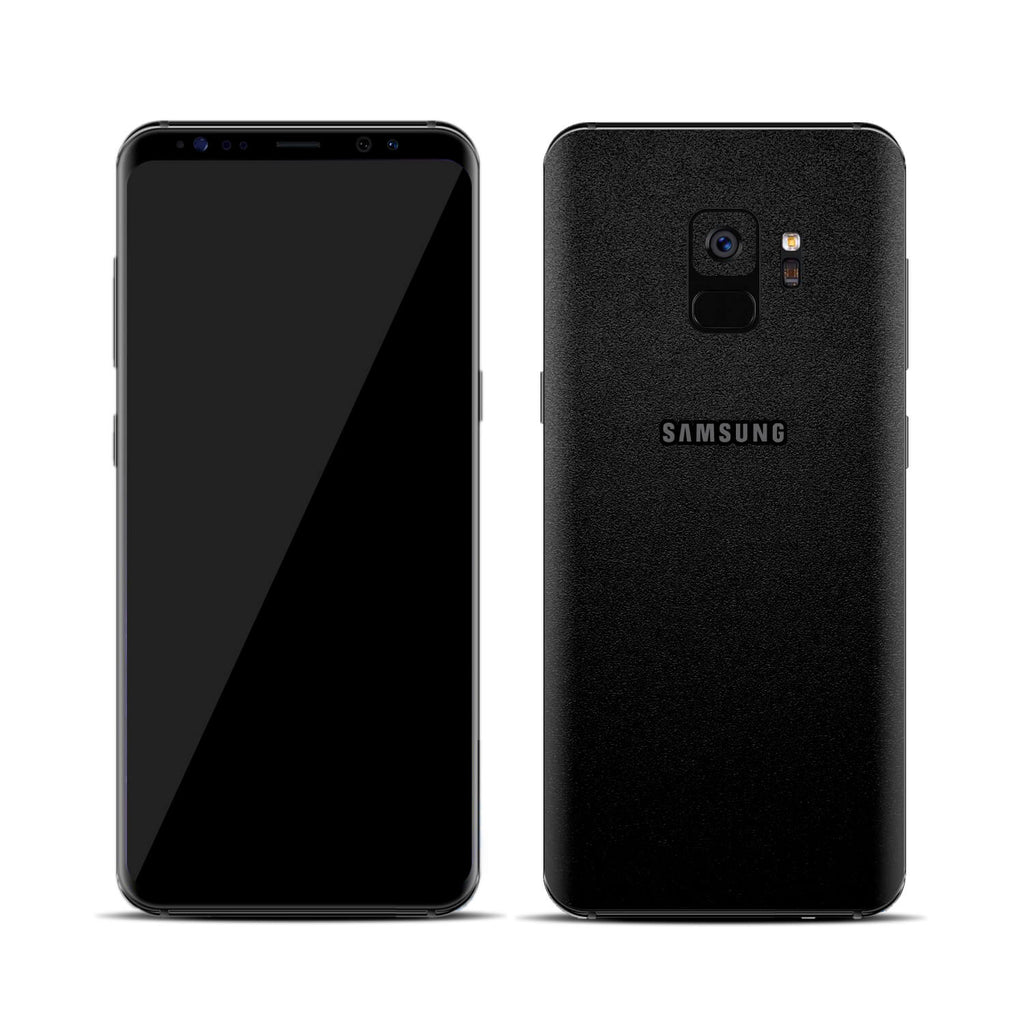 Samsung Galaxy S9 Textured Matt Black Skins
