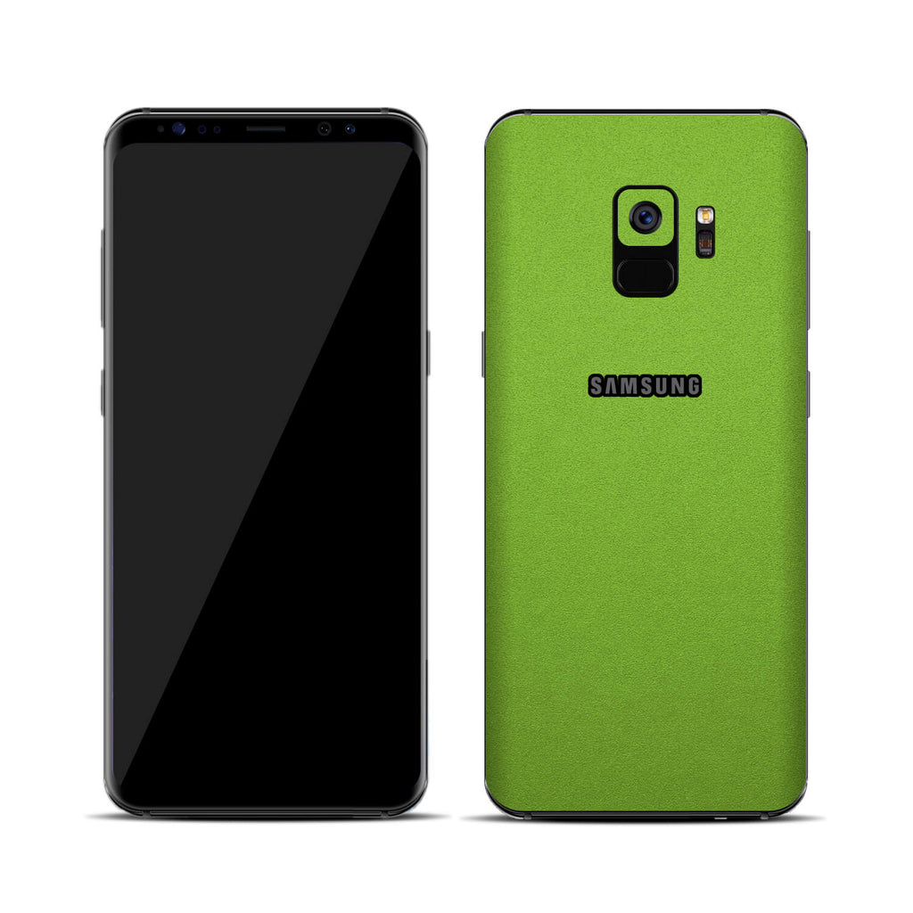 Samsung Galaxy S9 Textured Matt Green Skins