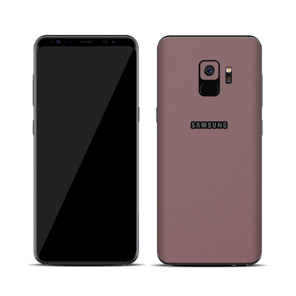 Samsung Galaxy S9 Textured Matt Mulberry Skins