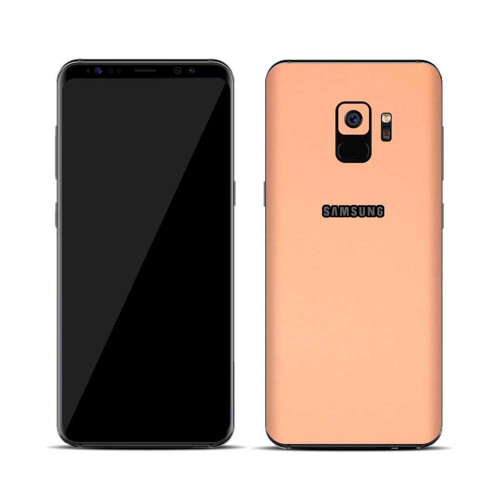 Samsung Galaxy S9 Textured Matt Peach Skins