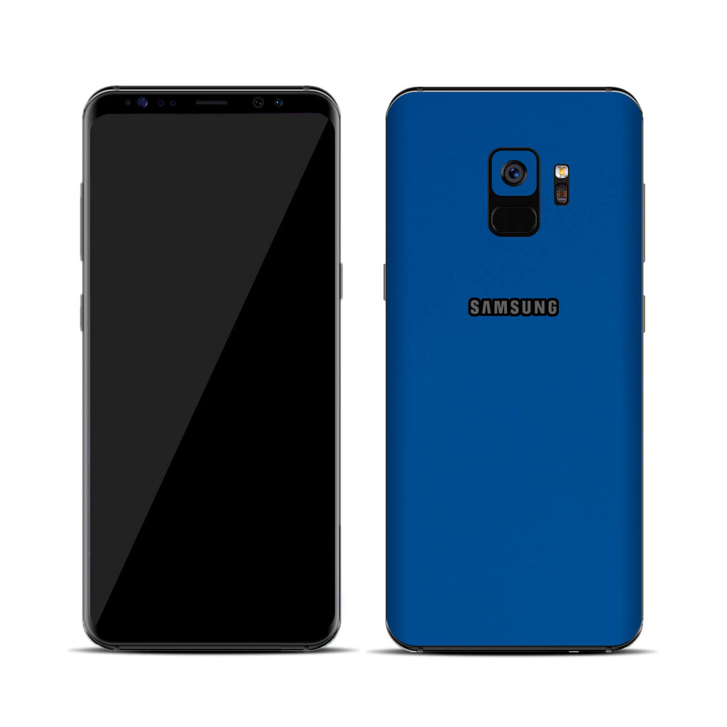 Samsung Galaxy S9 Textured Matt Royal Blue Skins
