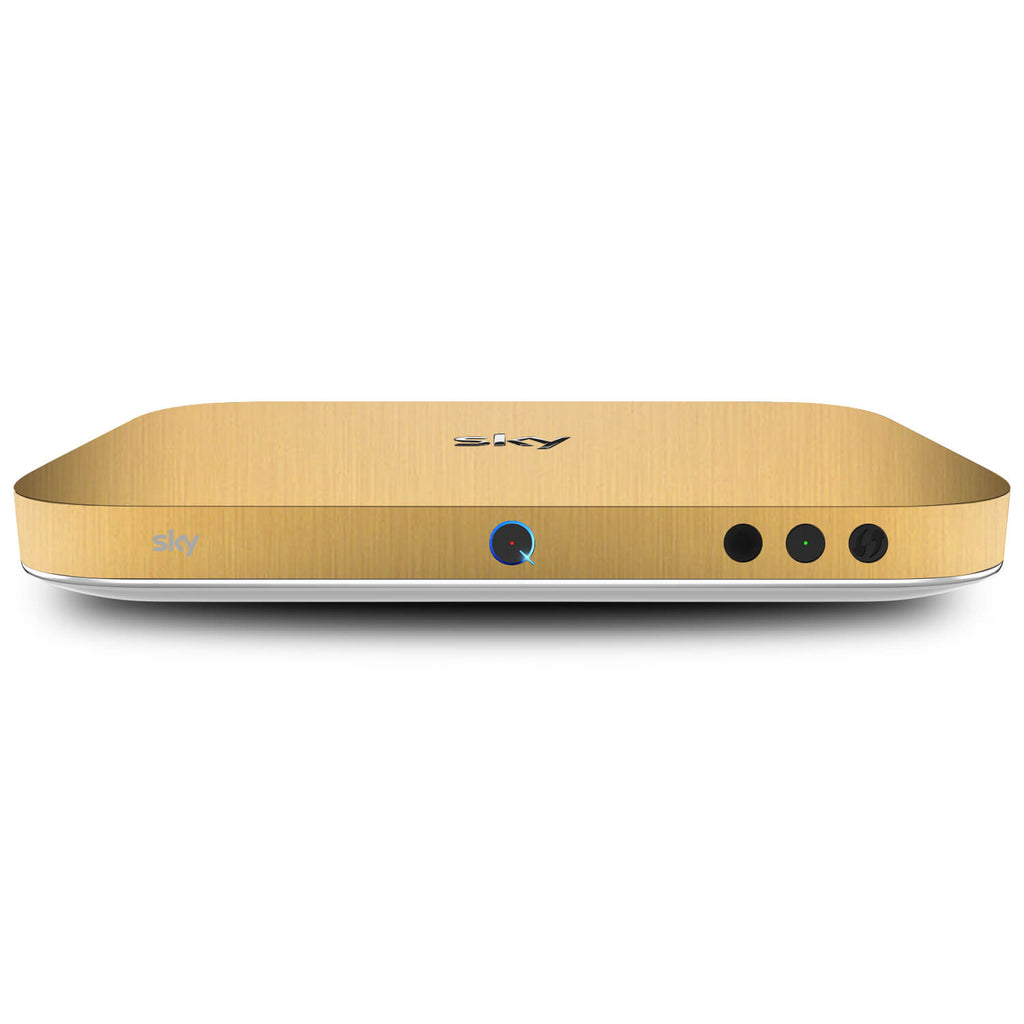 Sky Q Box Brushed Gold Skins