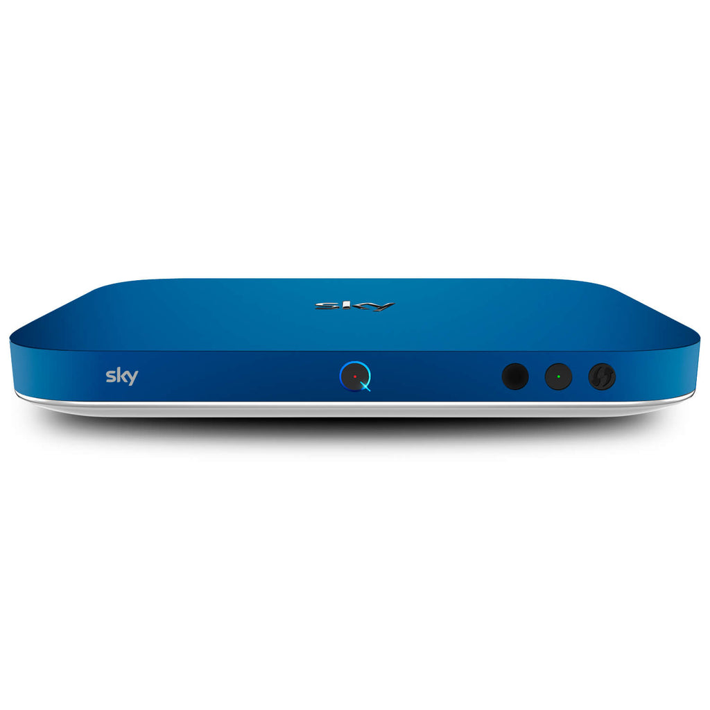 Sky Q Box Textured Matt Royal Blue Skins