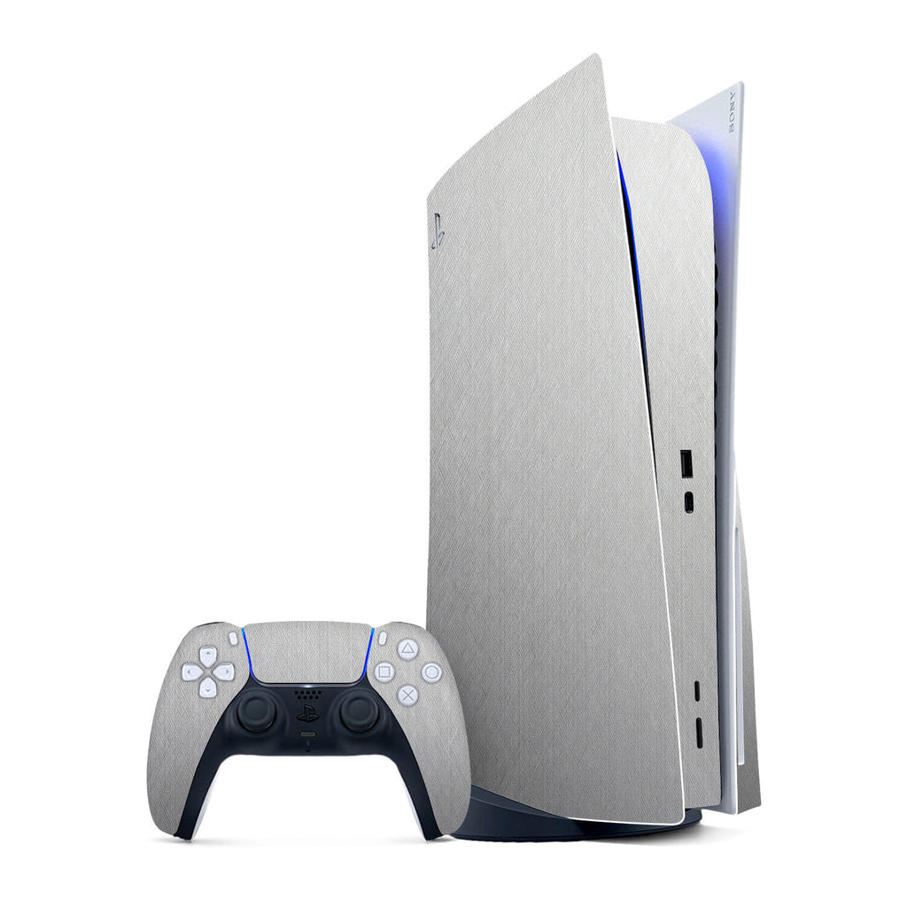 PS5 Brushed Aluminium Skins