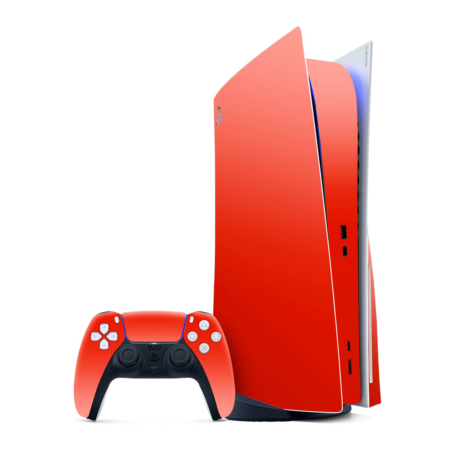 PS5 Dragon Red Gloss Skins