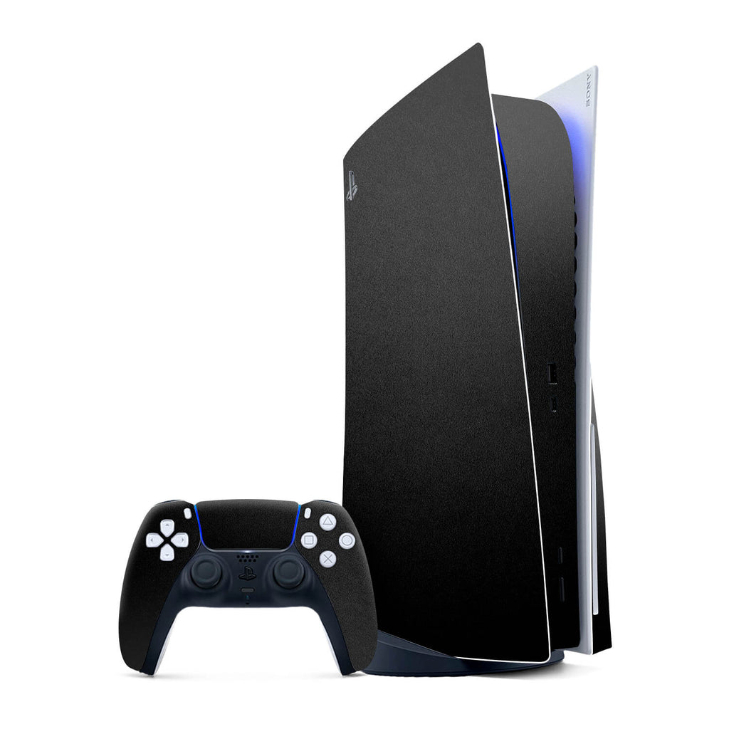 PS5 Textured Matt Black Skins