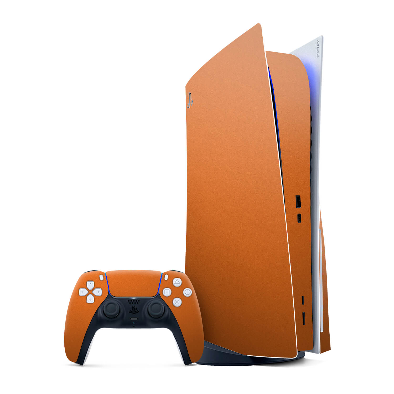 PS5 Textured Matt Orange Skins