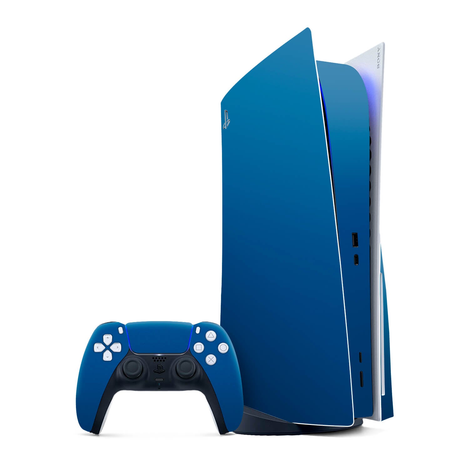 PS5 Textured Matt Royal Blue Skins