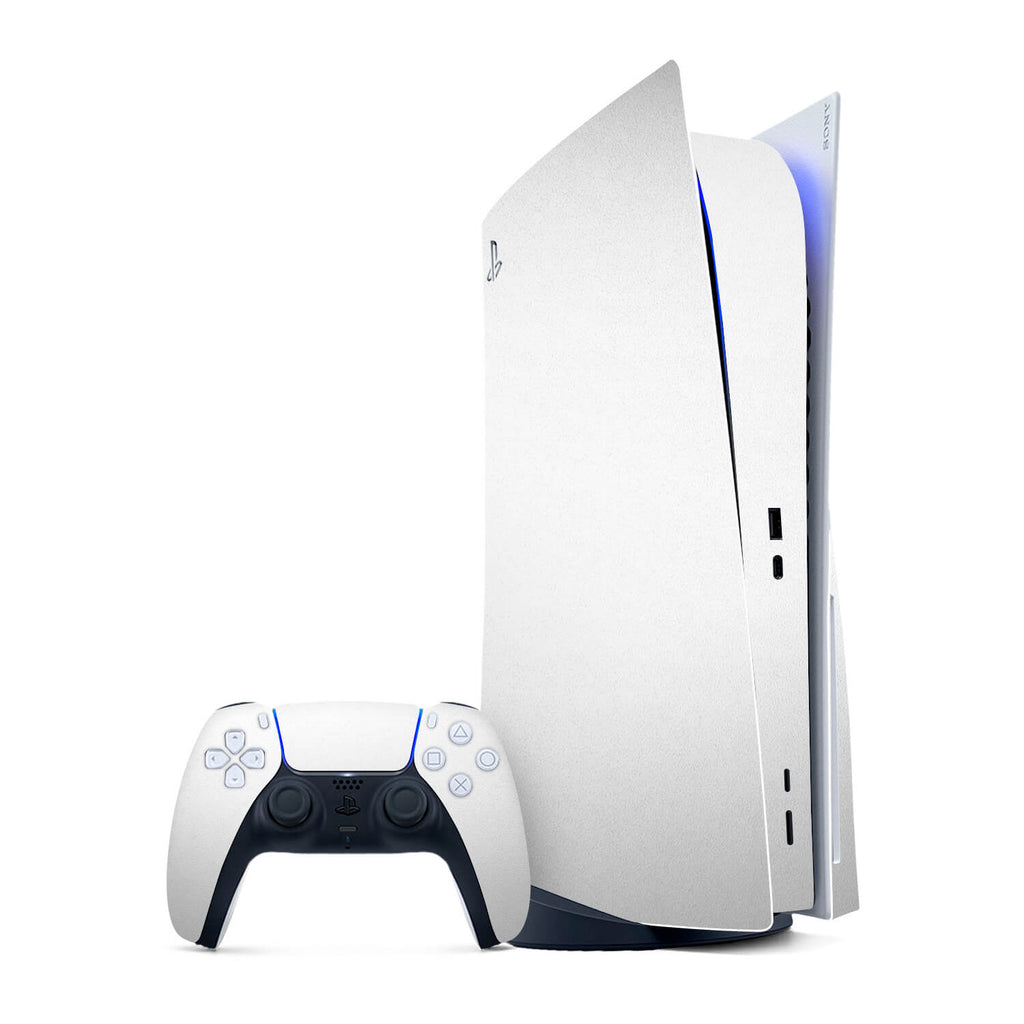 PS5 Textured Matt White Skins