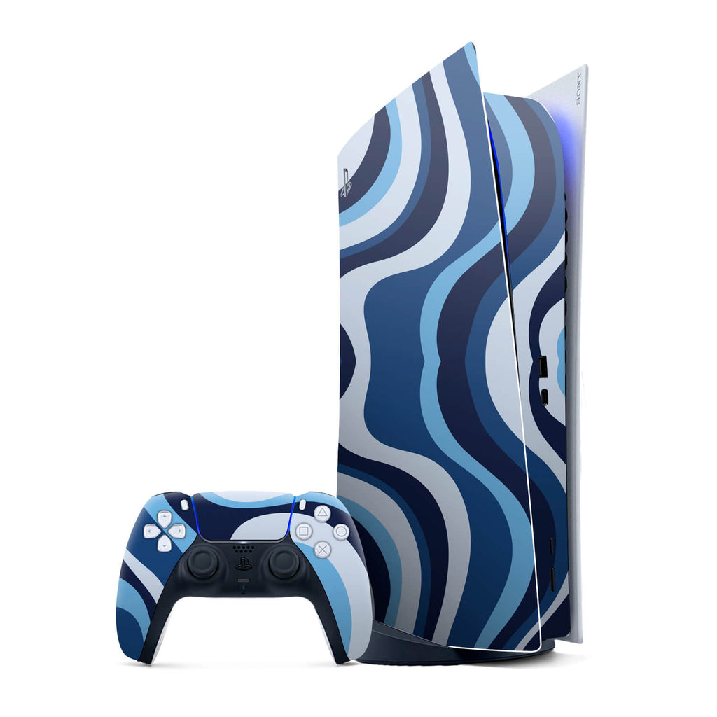 PS5 Digital Edition Abstract lagoon skins