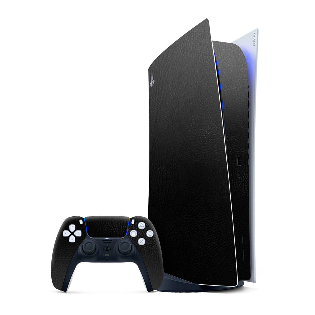 PS5 Digital Edition Black Leather Skins