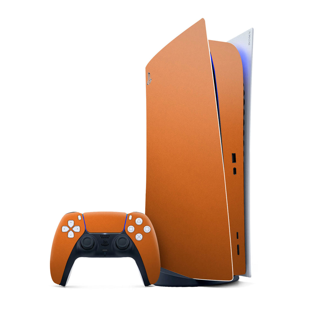PS5 Digital Edition Textured Matt Orange Skins